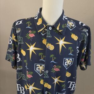 Tampa Bay Rays SGA Hawaiian Shirt 20th Anniversary Men’s Size XL